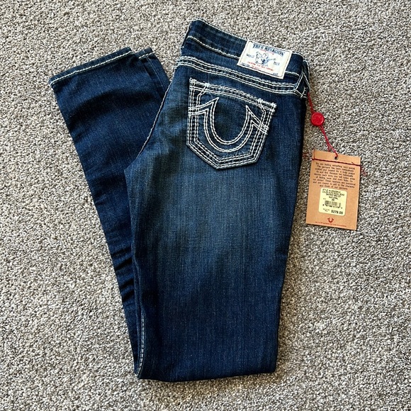 True Religion Skinny Big QT Natural size 28 NWT - Picture 1 of 5